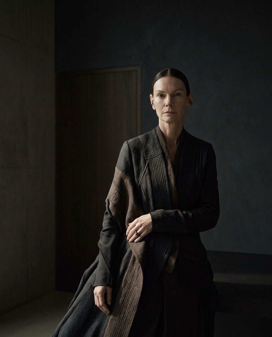 Editorial de moda com tecidos texturizados
